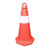 Cọc tiêu nhựa Nhật Quang đỏ phản quang trắng 55cm