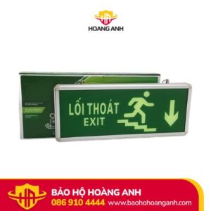 Đèn Exit Chỉ Dẫn Thoát Hiểm Xuống Cầu Thang Bên Phải