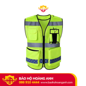 Áo lưới cảnh sát giao thông phản quang 3 đường ngang đẹp