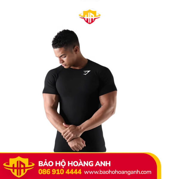 Áo Nam Tập Gym, Chạy Bộ Chất Vải Xi Dù Mềm Đẹp, Logo G.SS In Nhiệt, Form Xẻ Tà Chất Thoáng Khí Ba Màu