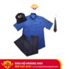 Bộ quần áo đồng phục bảo vệ 2 màu xanh và xám