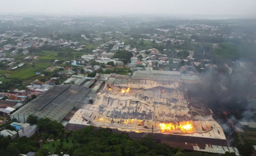 cháy xưởng gỗ
